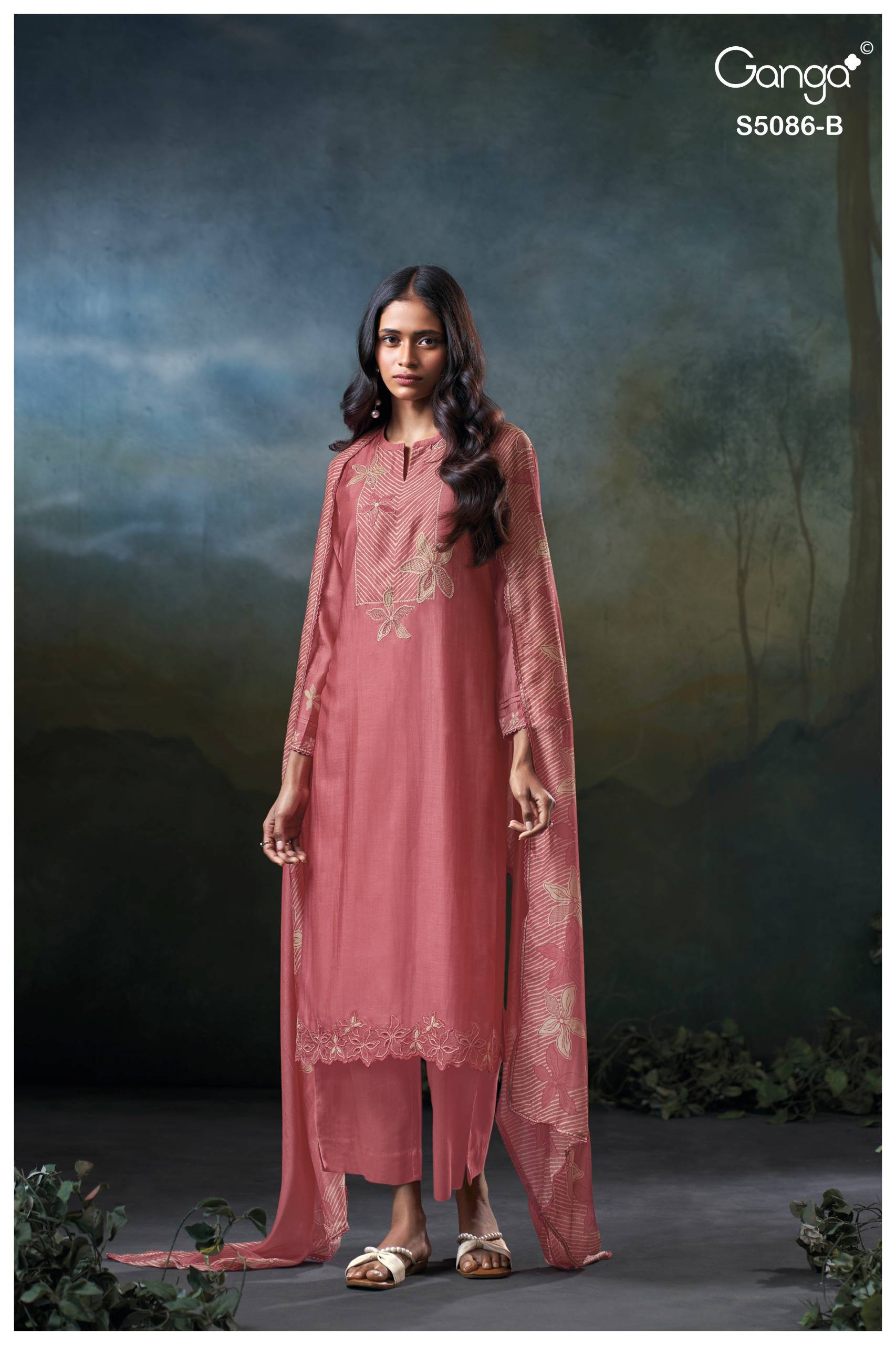 GIVANNA 5086 SERIES BY GANGA FASHION Beautiful Colourful PURE BEMBERG SILK Dresses At Wholesale Price
